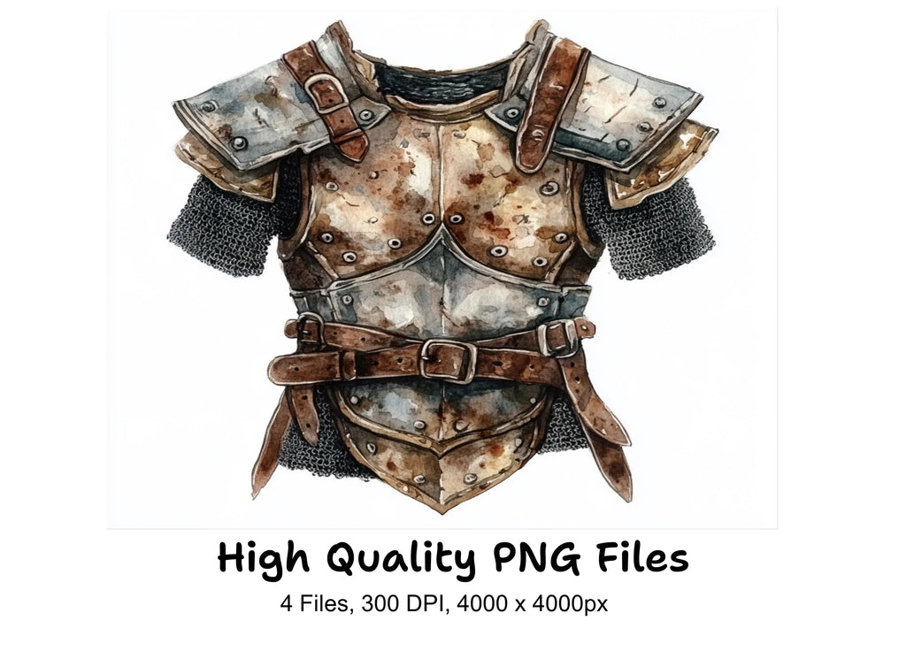 Medieval Armor Clipart Bundle