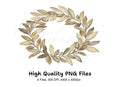 Olive Wreaths Clipart Bundle