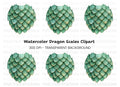 Dragon Scales Clipart Bundle