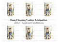Cowboy Desert Landscape Clipart Bundle