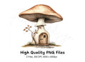 Mushroom House Clipart Bundle