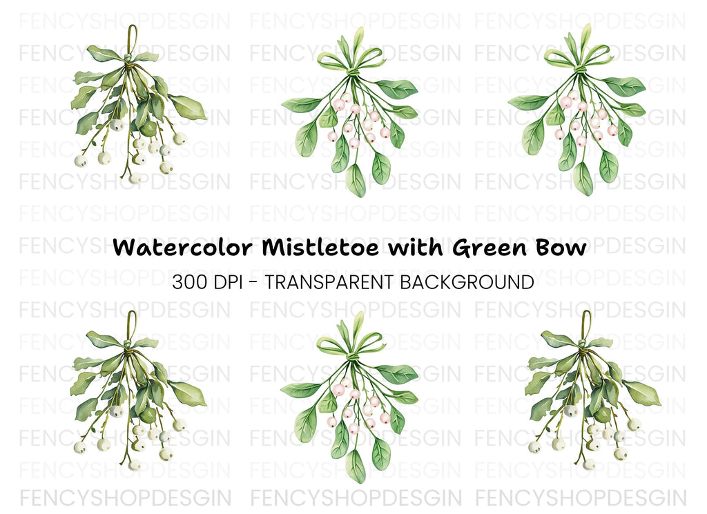 Mistletoe Clipart Bundle