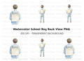 Boy With Backpack Clipart Bundle