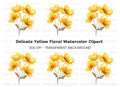 Yellow Flowers Clipart Bundle
