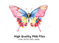Vibrant Butterfly Clipart Bundle