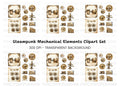 Steampunk Gears Clipart Bundle