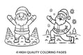 Jolly Santa Claus Winter Coloring Books