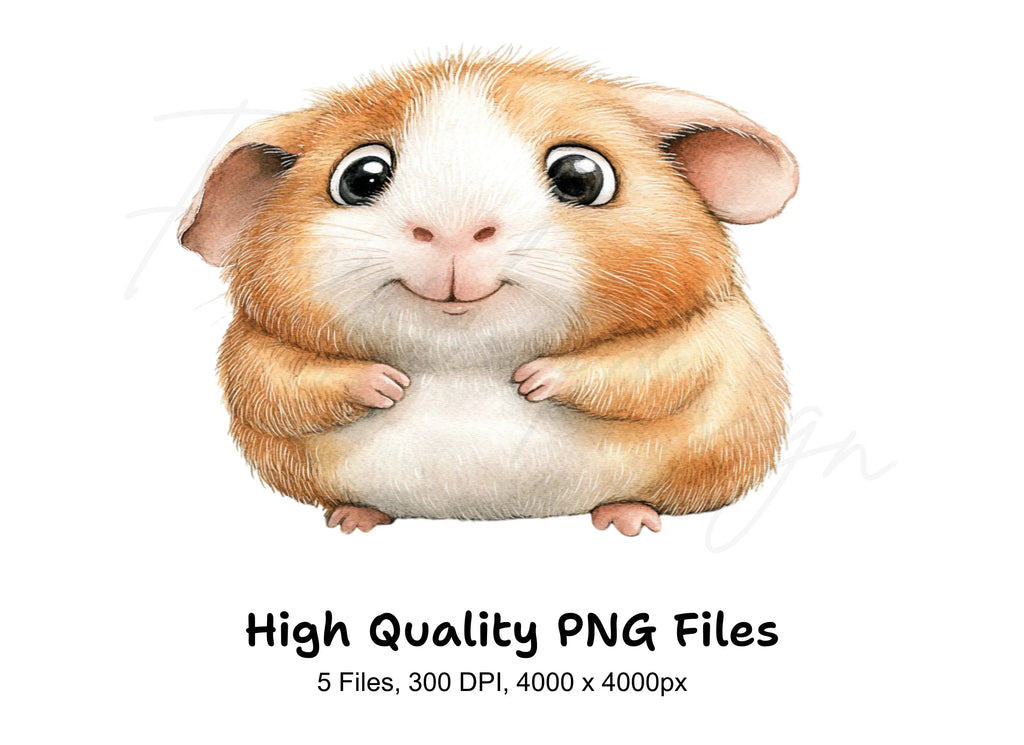 Cute Hamster and Mouse Clipart Bundle