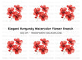 Vibrant Red Blossom Clipart Bundle