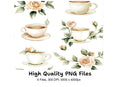 Elegant Tea Party Clipart Bundle
