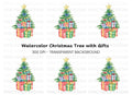 Christmas Tree with Gifts Clipart Bundle