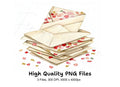 Stacked Love Letter Envelopes Clipart Bundle