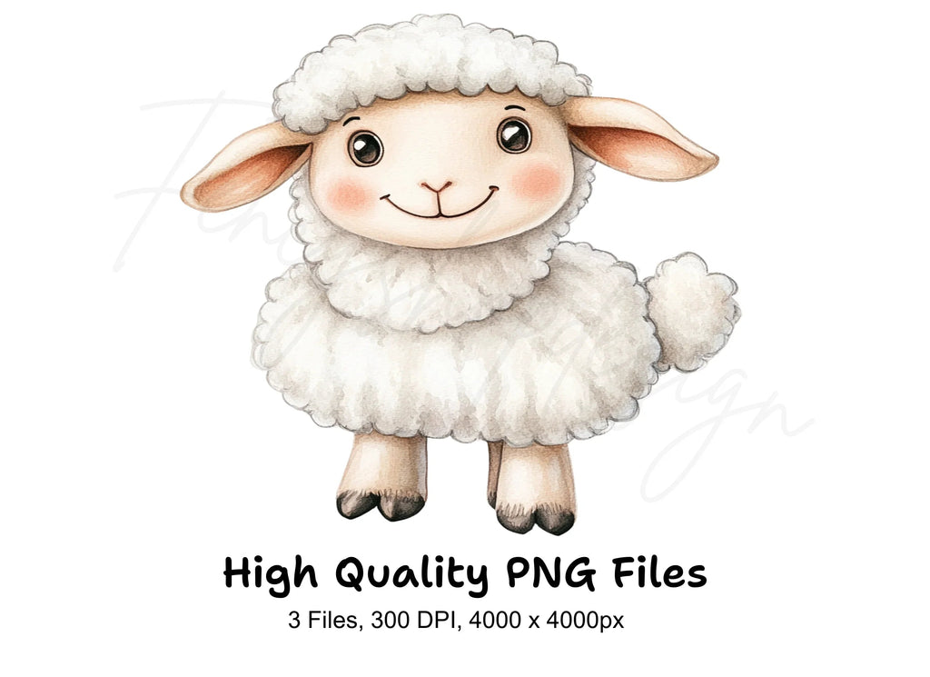 Cute Sheep Clipart Bundle