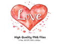 Love Hearts Clipart Bundle