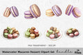 Macaron Dessert Clipart Bundle