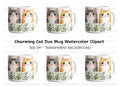 Cute Cat Duo Clipart Bundle