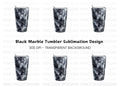 Black Marble Tumbler Clipart Bundle