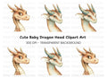 Cute Baby Dragon Clipart Bundle