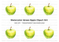 Green Apple Clipart Bundle