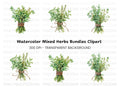 Herb Bouquets Clipart Bundle