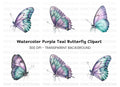 Pastel Butterfly Clipart Bundle