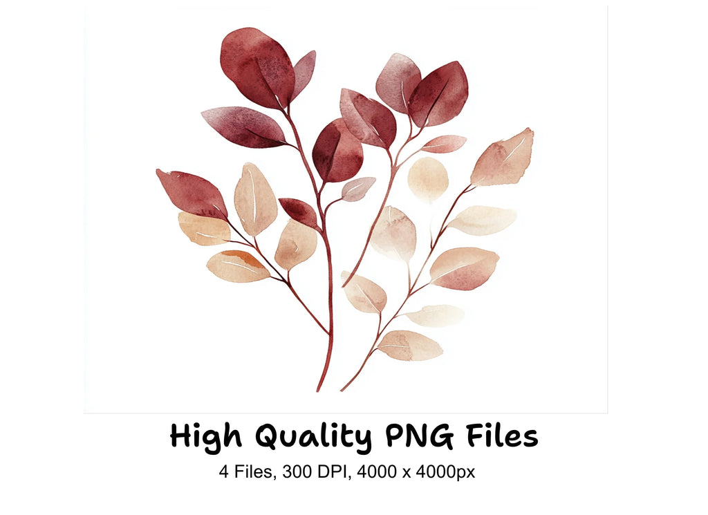 Autumn Leaves Clipart Bundle