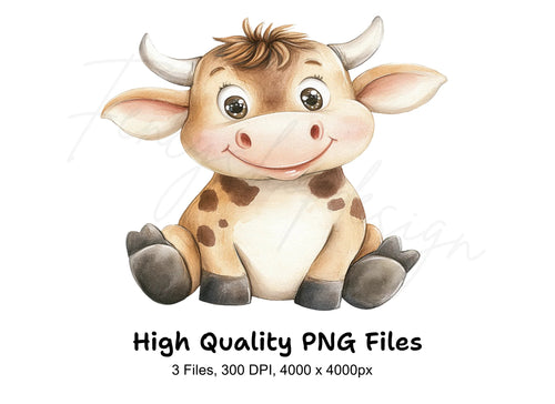 Adorable Cow Clipart Bundle