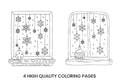 Winter Window Ornament Coloring Books