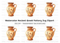 Vintage Ceramic Pitcher Clipart Bundle