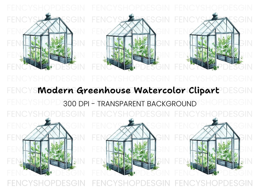 Greenhouse Clipart Bundle