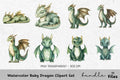 Baby Dragon Clipart Bundle