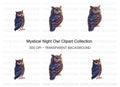 Mystical Owl Clipart Bundle