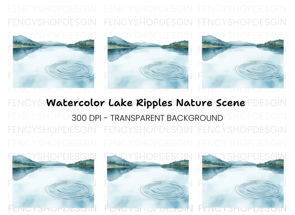 Lake Landscape Clipart Bundle