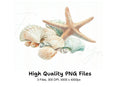 Starfish and Seashells Clipart Bundle