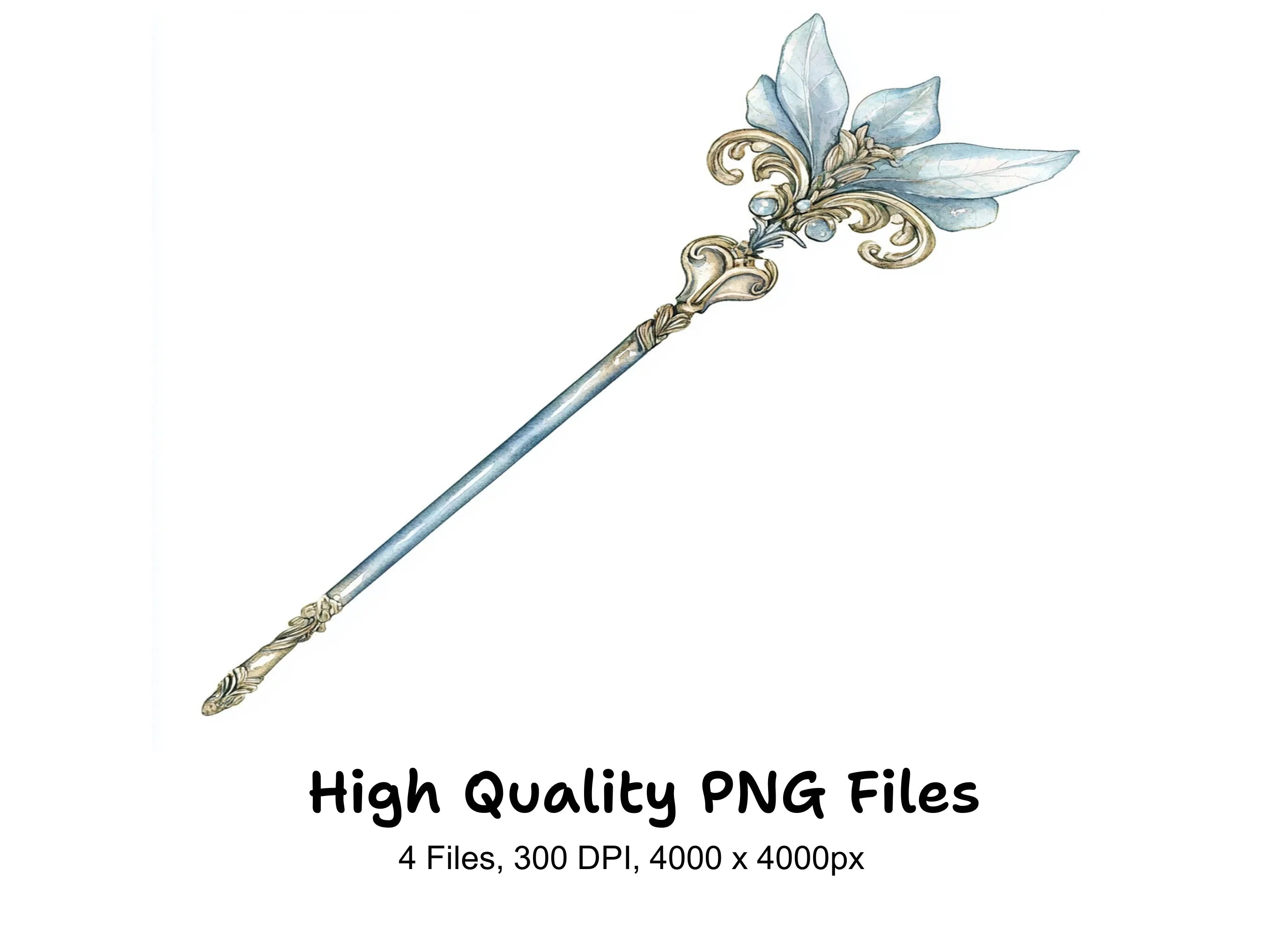 Enchanted Fairy Wand Clipart Bundle