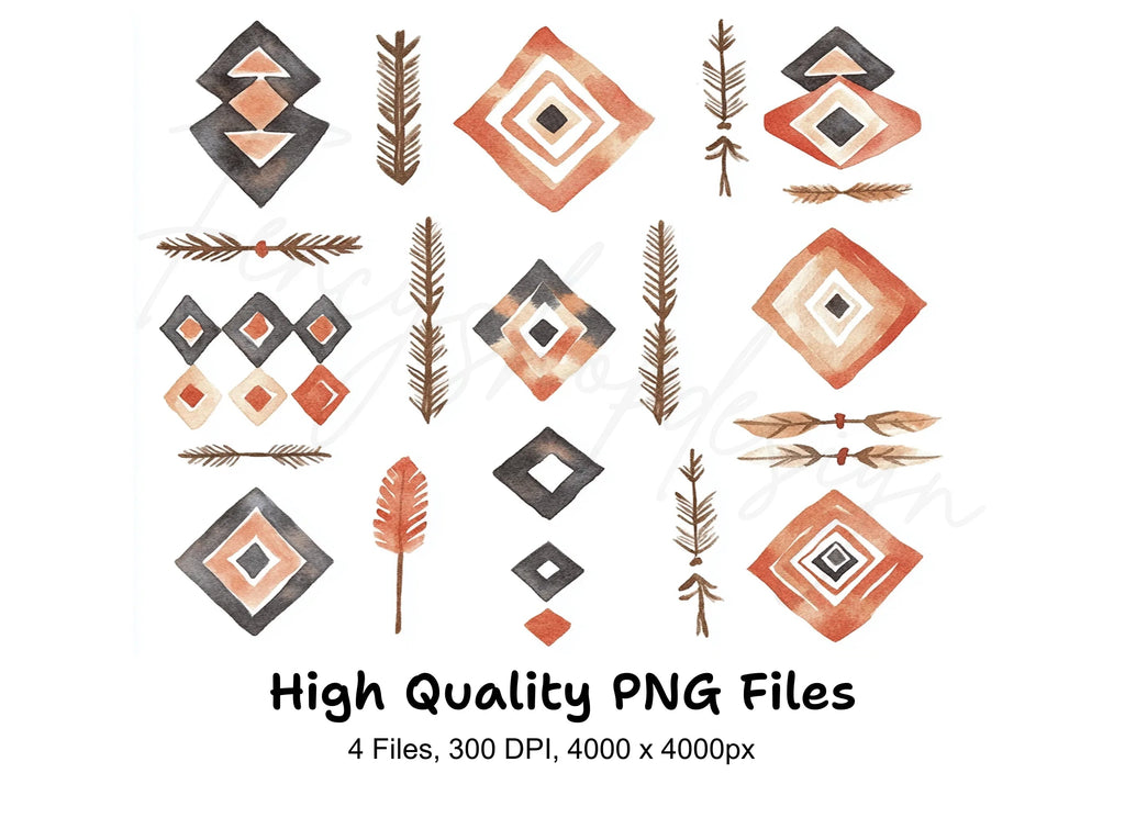 Southwestern Geometric Clipart Bundle