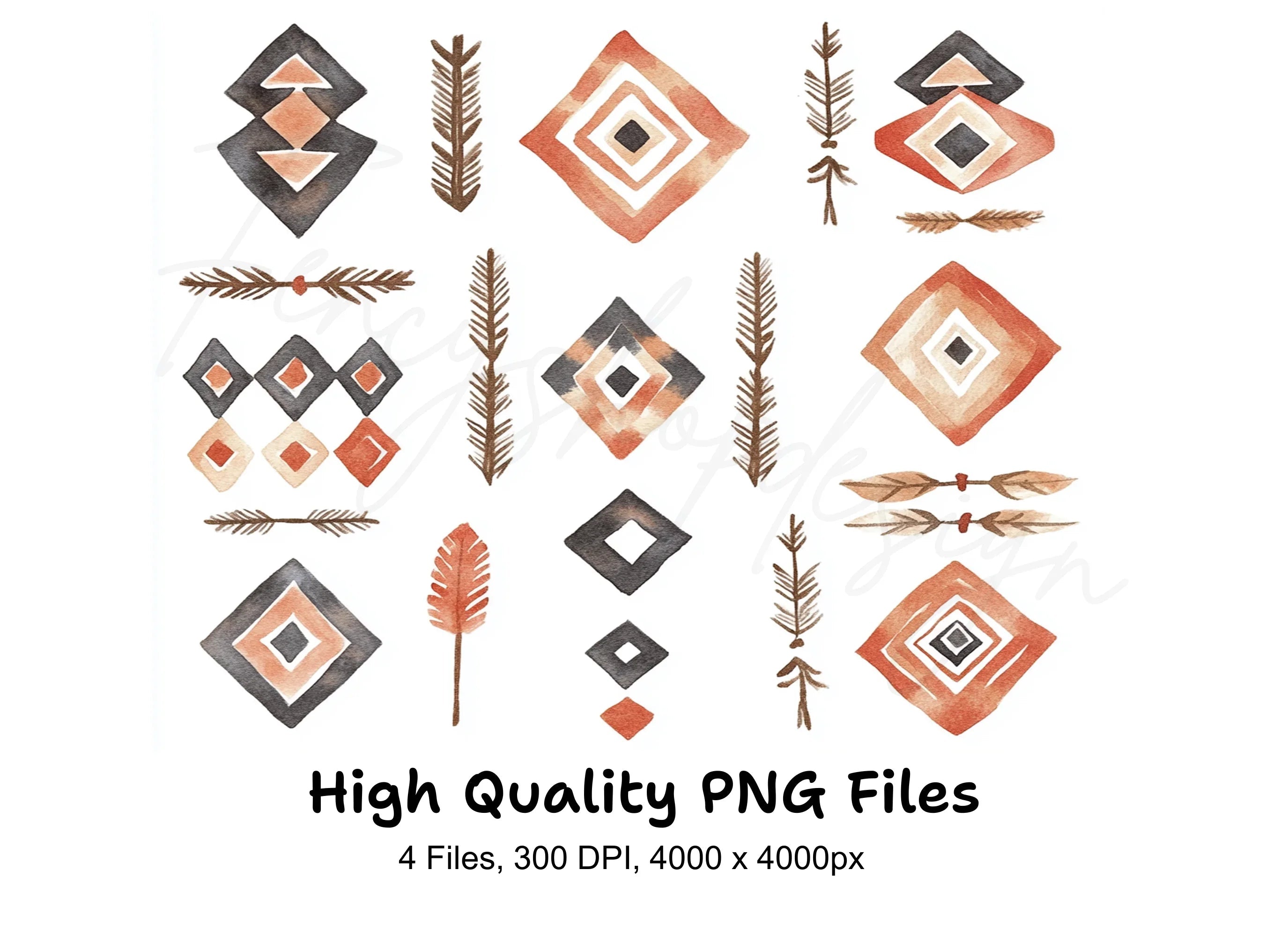 Southwestern Geometric Clipart Bundle