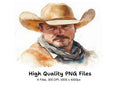 Cowboy Portraits Clipart Bundle