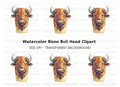 Bison Head Coffee Cup Clipart Bundle