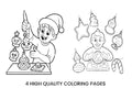 Kids Making Christmas Ornaments Coloring Books