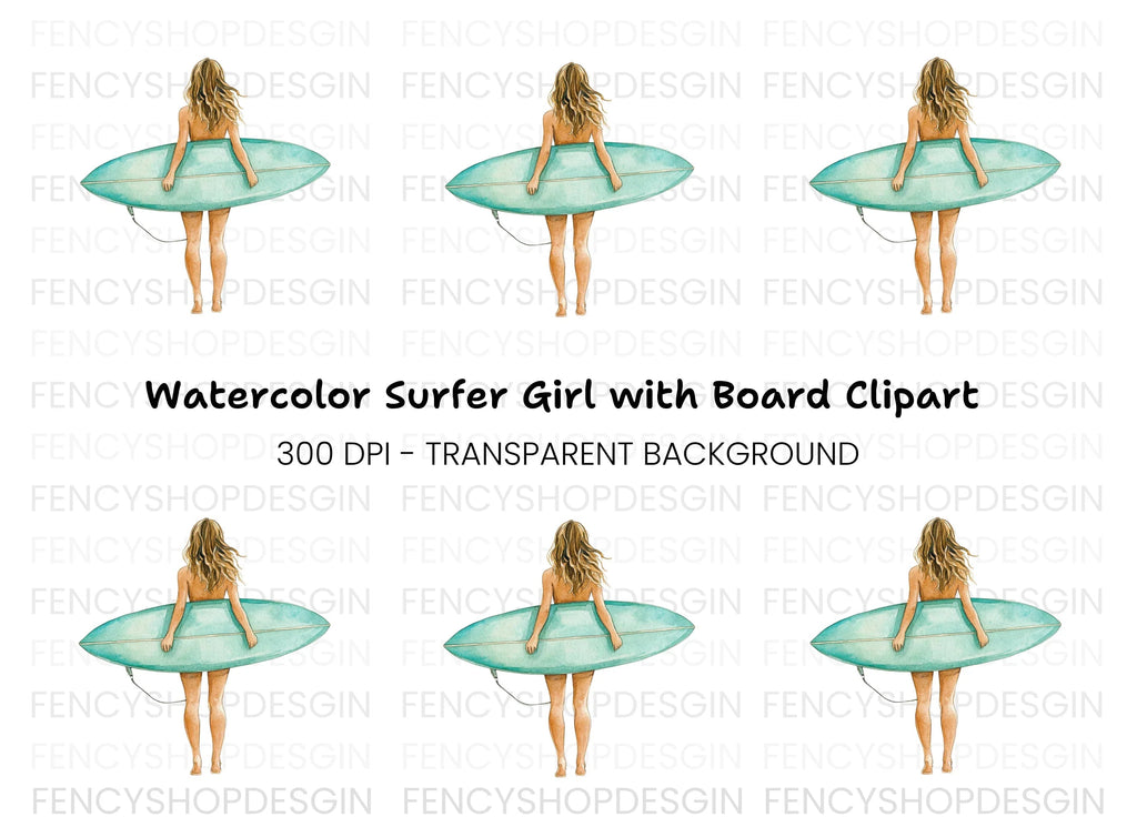Surfer Summer Fun Clipart Bundle