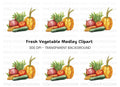 Fresh Vegetable Clipart Bundle