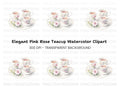 Elegant Floral Tea Clipart Bundle