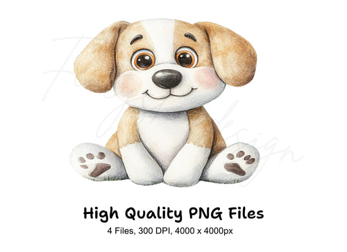 Adorable Puppy Clipart Bundle