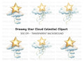 Dreamy Star and Cloud Clipart Bundle