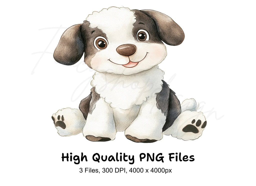 Cute Puppy Clipart Bundle