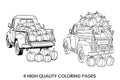 Autumn Pumpkin Patch Truck Coloring Books