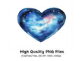 Galaxy Hearts Clipart Bundle