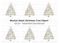 Christmas Tree Sheet Music Clipart Bundle