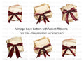 Handwritten Vintage Letters Clipart Bundle